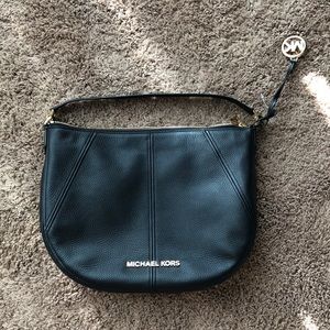 NWT MK Black Crescent Shoulder Bag